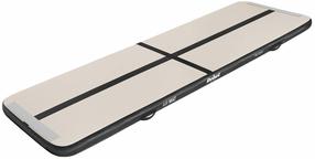 Pripučiamas gimnastikos kilimėlis Rebel Pro Aitrack, balta sp./juoda sp., 400 cm x 100 cm x 10 cm