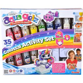 Gelinių figūrų gamybos rinkinys Simba Aqua Gelz Colossal Activity, įvairių spalvų