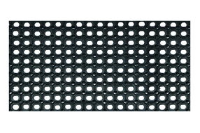 Durvju paklājs Honeycomb 2.06.11011, melna krās., 80 cm x 120 cm x 2 cm