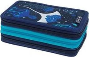 Пенал Herlitz Ocean 50043415, 19 см x 7 см, темно-синий цв.