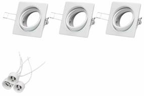 Įmontuojamas šviestuvas lubų Spot-Light Cristaldream, GU10, baltas