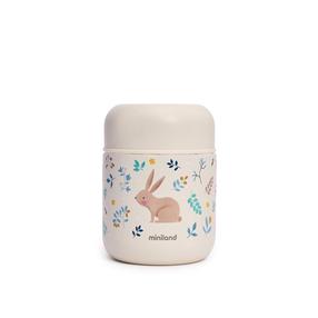 Termosas maistui Miniland Thermy Mini Rabbit, 280 ml, 0 mėn., 9.3 cm, nerūdijantysis plienas, smėlio sp.