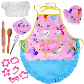 Наборы для игровой кухни, фартук с аксессуарами Kitchen Set Junior Chef, многоцветный