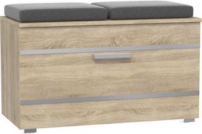 Batų dėžė Opal, ąžuolo, 85 cm x 35 cm x 45 cm