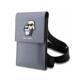 Telefona soma Karl Lagerfeld Karl & Choupette KLWBSAKCPMG, pelēka krās.