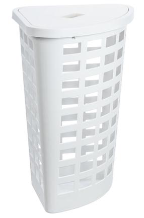 Veļas kaste Plast Team, balta krās., 42.6 cm x 42.6 cm x 63 cm