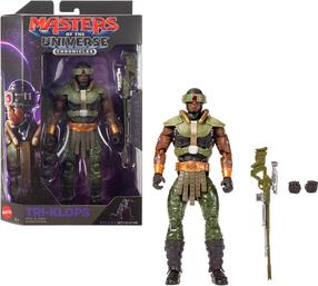 Rotaļlietu figūriņa, ar piederumiem Mattel Masters Of The Universe Chronicles Tri-Klops JKJ24, 17 cm, zaļa krās.