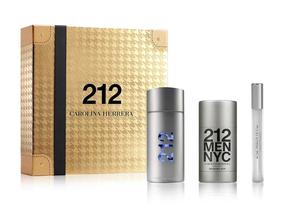 Kinkekomplektid meestele Carolina Herrera 212 Men NYC EDT, 3 tk.