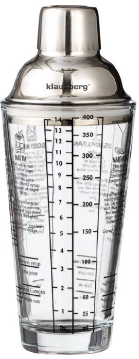 Bārmeņa dzērienu mikseris Klausberg KB 7647, caurspīdīga krās./sudraba krās., 0.4 l