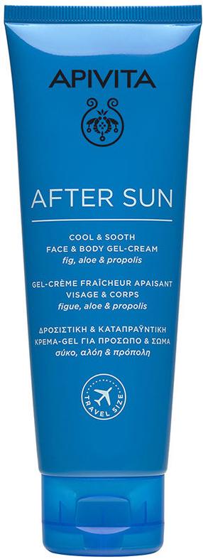 Gēls-krēms pēc sauļošanās ķermenim/sejai Apivita Cool & Sooth, 100 ml