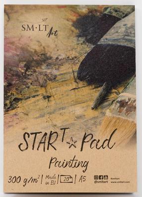 Joonistuspaber Smiltainis Start Pad, A5, 300 g/m², valge v., 21 cm x 14.8 cm, 20 lk. tk.