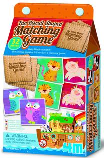 Kortų žaidimas 4M Fun Biscuit Shaped Matching Game Noah's Ark 04644, EN