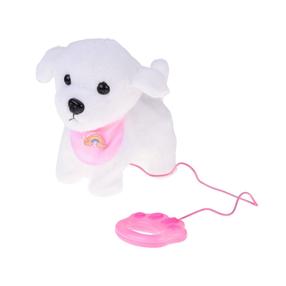 Rotaļu dzīvnieks suns Cute Pets ZA5591, 23 cm, balta krās./rozā krās.