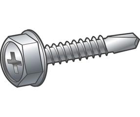 Pašvītņojošā skrūve, 4.8 mm x 25 mm, 500 gab.