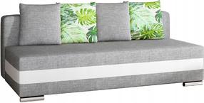 Sofa-lova Calia Sawana 21, Soft 17, balta sp./pilka sp., 91 x 195 cm x 83 cm
