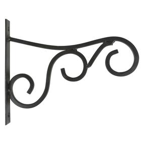 Puķu poda turētājs Esschert Design BPH75, 25 cm x 2.6 cm, 20.2 cm, metāls, melna krās.