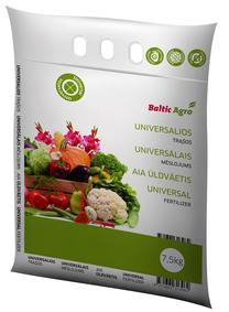 Trąšos daržui, sodo augalams Baltic Agro, granuliuotos, 7.5 kg