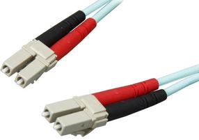 Kabelis StarTech Fiber Optic Cable Aqua - Multimode Duplex 50/125 - LSZH - LC/LC - OM3 - LC to LC LC, LC, 10 m, gaiši zila krās.
