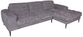 Kampinė sofa Home4you Kristy 21778, pilka sp., dešininė, 267 x 160 cm x 80 cm