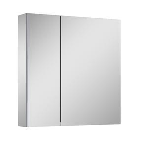 Pakabinama vonios spintelė su veidrodžiu Elita Basic 904653, pilka sp., 12.9 cm x 60.6 cm x 61.8 cm