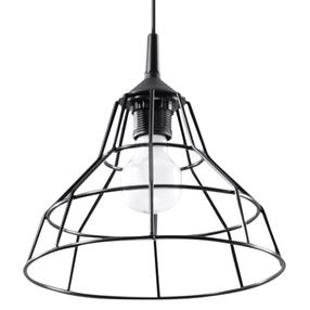 Valgusti rippuv Sollux Anata SL.0146, E27, 1 x 60 W, must v. / must v.