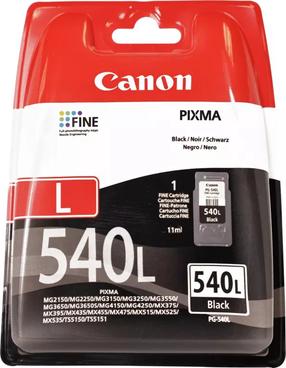 Tintes printera kasetne Canon PG-540L, melna krās., 11 ml