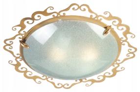Šviestuvas plafonas Candellux Lighting Casablanca, E27, 2 x 60 W, žalvario sp./sidabro sp.