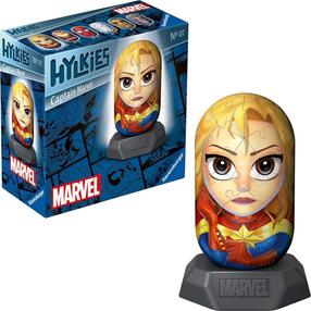 3D dėlionė Ravensburger 3D Hylkies: Captain Marvel, 8 cm x 8 cm, 54 vnt.