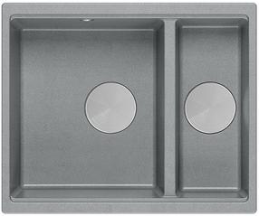 Virtuves izlietne Quadron Logan 150, granīts, 56 cm x 46 cm x 22 cm, nerūsējošā tērauda krās./sudraba krās.