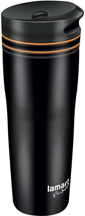 Termopuodelis Lamart LT4051, 0.360 l, juoda sp./oranžinė sp.