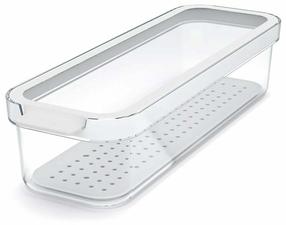 Органайзер для холодильника Cauma THK-090801, 28.2 см x 9.6 см, прозрачный цв./белый цв.