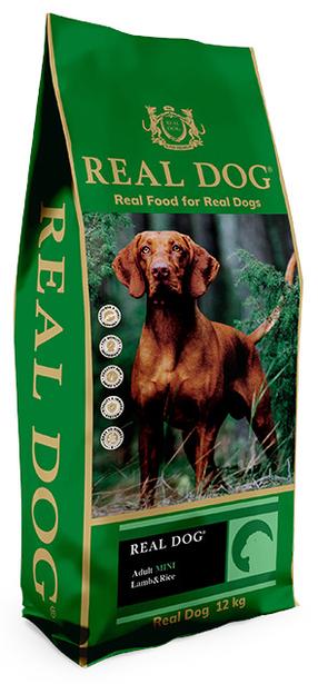 Sausas šunų maistas Real Dog Adult Mini, ryžiai/jakų mėsa, 12 kg