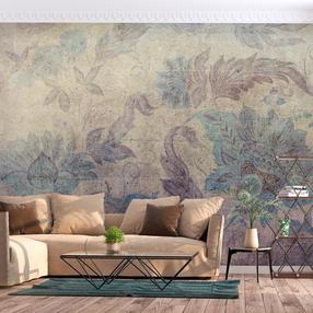 Fototapetas Artgeist Floral Decorations - Plant Motif With Ornaments In Vintage Style, 280 cm x 280 cm