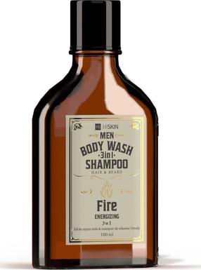 Dušas želeja un šampūns HiSkin Whisky 3in1 Fire Mini, 100 ml
