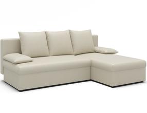 Kampinė sofa - lova Gino Monolith 04, beržo sp., dešininė, 146 x 206 cm x 90 cm