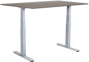Компьютерный стол регулируемая высота Sun-Flex EasyDesk Adapt VI, 120 см x 80 см, 62 - 127 см, алюминиевый цв./серый цв.