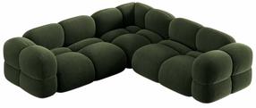 Kampinė sofa Cosmopolitan Design Loretto Vogue 11, žalia sp., 250 x 250 cm x 68 cm