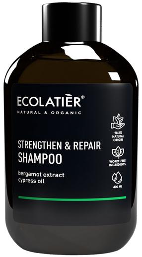 Šampūns Ecolatier Strengthen & Repair, 400 ml