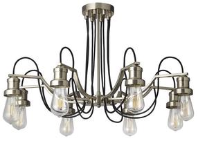 Šviestuvas kabinamas Searchlight Olivia 1068-8SS, E27, 8 x 60 W, nėra gaubto / satinas