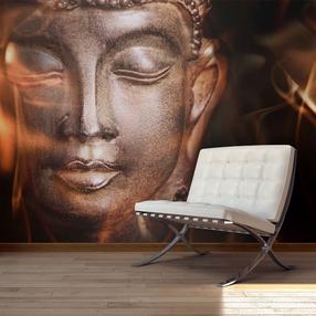 Fototapetas Artgeist Buddha. Fire Of Meditation., 154 cm x 154 cm