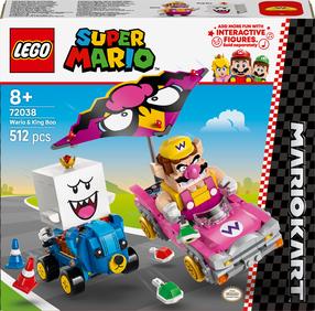 Konstruktorius LEGO®Super Mario™ Mario Kart™ – Wario ir King Boo 72038, 512 vnt.