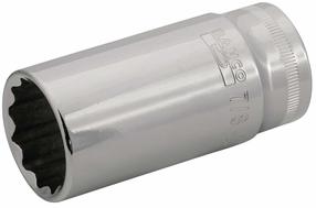 Ilgoji varžtų galvutė Bahco Bi-Hex Deep Socket, HEX, 60 mm, 3/8", 5/8"