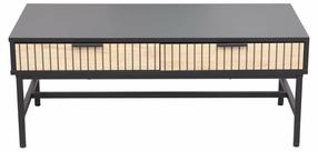 Kavos staliukas Mago L1, rudas/juodas, 48 cm x 100 cm x 40 cm