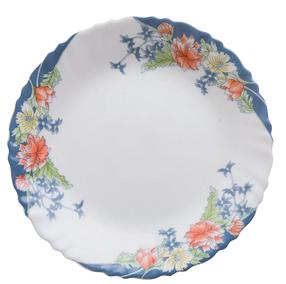 Taldrik prae Arcopal Florine, Ø 25 cm, sinine v./valge v./punane v.