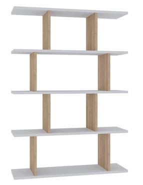 Pastatoma lentyna Kalune Design Harmon 935CMN1132, ąžuolo sp./balta sp., 127.4 cm x 25 cm x 90 cm