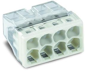 Toiteklemm Wago, 0.5-2.5 mm², 8 koht., 24 A, läbipaistev v.