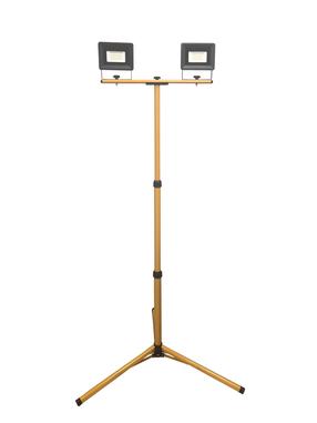 Statybinis prožektorius su stovu, pastatomas Okko E023EE E023, 40 W, 3200 lm, 4000 °K, IP65, geltona sp.