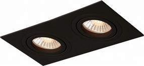 Lampa padziļinājums Light Prestige Metis LP-2780/2RS BK 5907796369074, GU10, 2 x 50 W, melna krās. / melna krās.