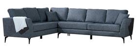 Kampinė sofa Hanah Home Tempo 560ARE1116, tamsiai pilka sp., kairinė, 300 x 230 cm x 90 cm