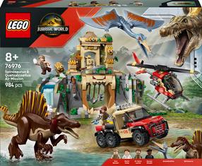 Конструктор LEGO® Jurassic World Воздушная миссия спинозавра и кетцалькоатля 76976, 984 шт.